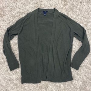 Olive green Gap cardigan size M